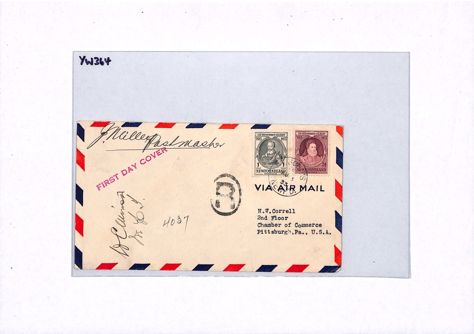 NEWFOUNDLAND 1933 FDC *Gilbert* 1c 24c QUEEN ELIZABETH 1 First Day Cover YW364 - Image 14