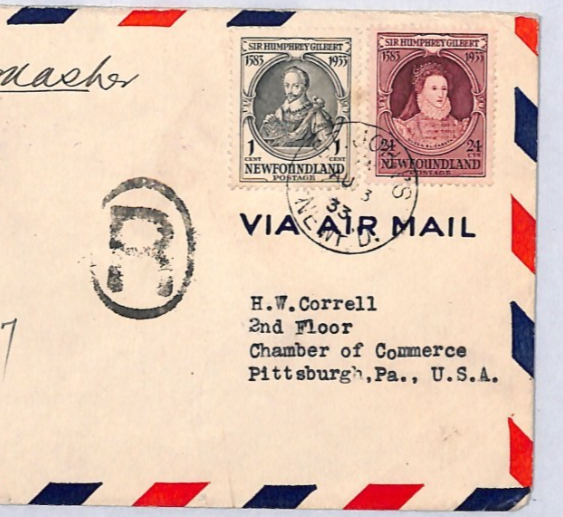 NEWFOUNDLAND 1933 FDC *Gilbert* 1c 24c QUEEN ELIZABETH 1 First Day Cover YW364 - Image 3