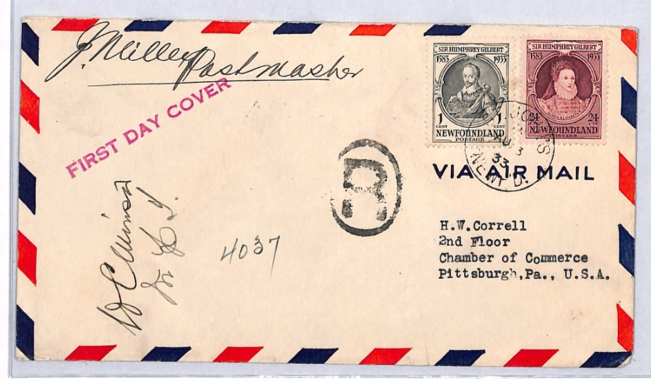 NEWFOUNDLAND 1933 FDC *Gilbert* 1c 24c QUEEN ELIZABETH 1 First Day Cover YW364 - Image 4