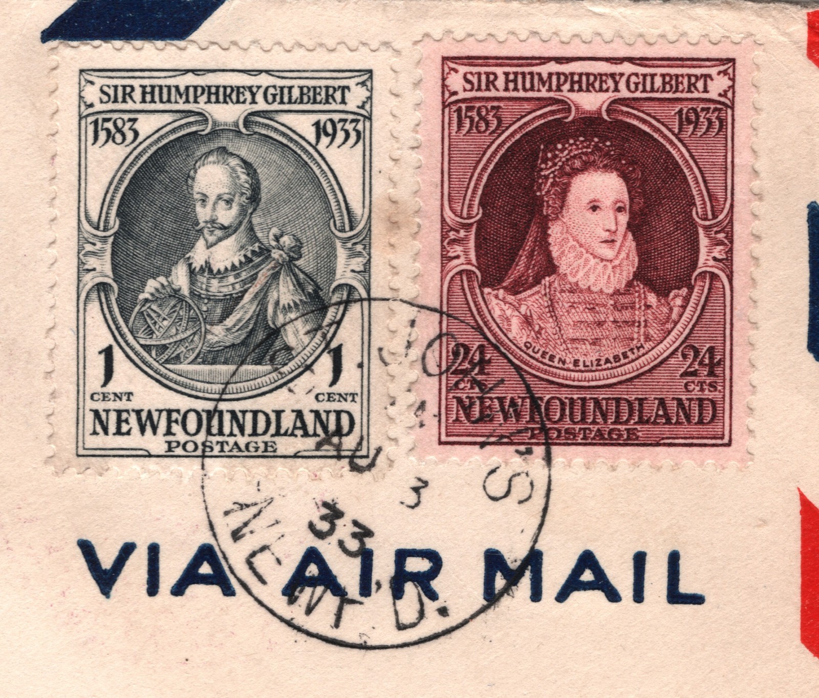 NEWFOUNDLAND 1933 FDC *Gilbert* 1c 24c QUEEN ELIZABETH 1 First Day Cover YW364 - Image 6