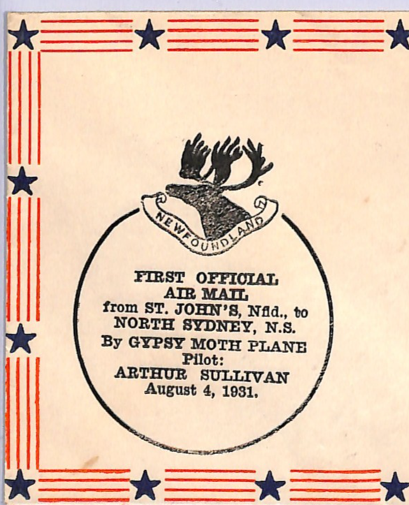 NEWFOUNDLAND 50c Air Mail Cover *GYPSY MOTH* Aeroplane FIRST FLIGHT Canada WD286 - Image 3