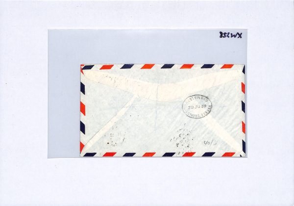 NEWFOUNDLAND Air Mail 10c Caribou Cover 1939 TRANSATLANTIC 15c *L&S* Pair XW328 - Image 8
