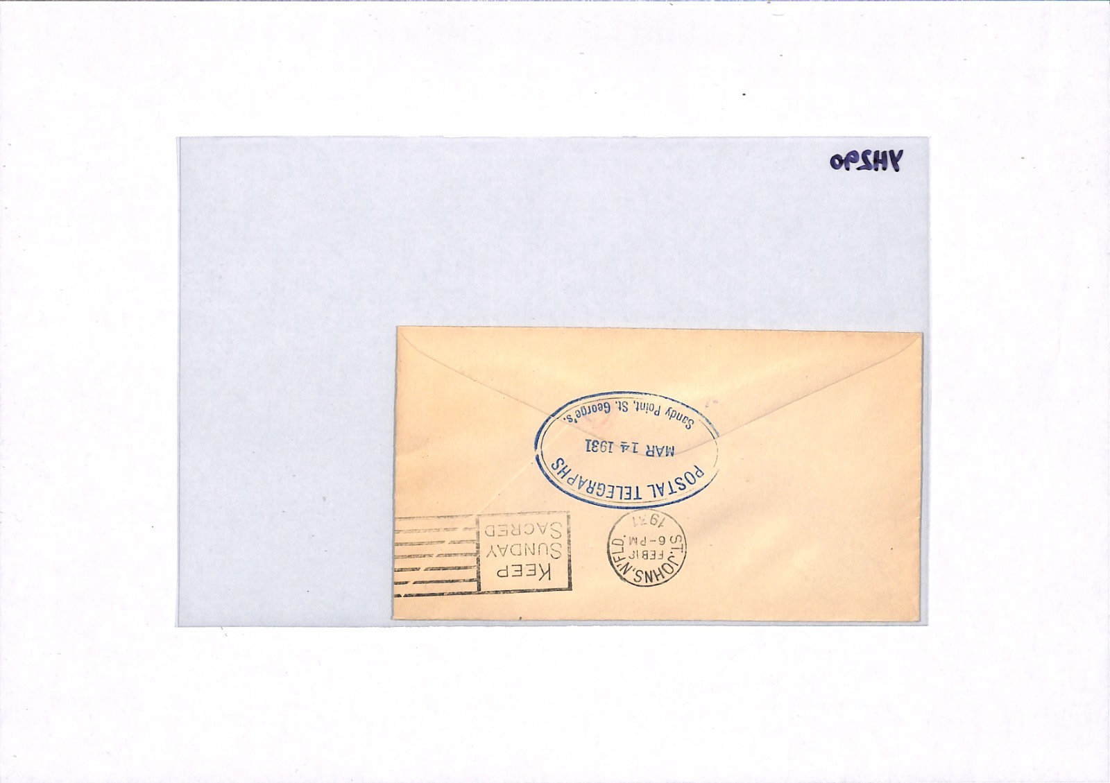 NEWFOUNDLAND Air Mail Cover FIRST FLIGHT Hampden St Johns 1931{samwells}YH290 - Image 9