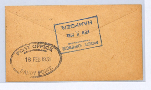 NEWFOUNDLAND Air Mail Cover FIRST FLIGHT St John's Hampden 1931 Canada XW329 - Image 5