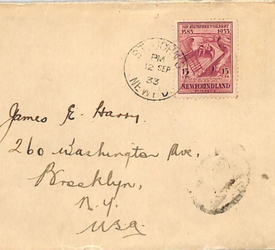 NEWFOUNDLAND Canada 1933 Cover 15c Claret *HUMPHREY GILBERT* Ship SQUIRREL XK221 - Image 17