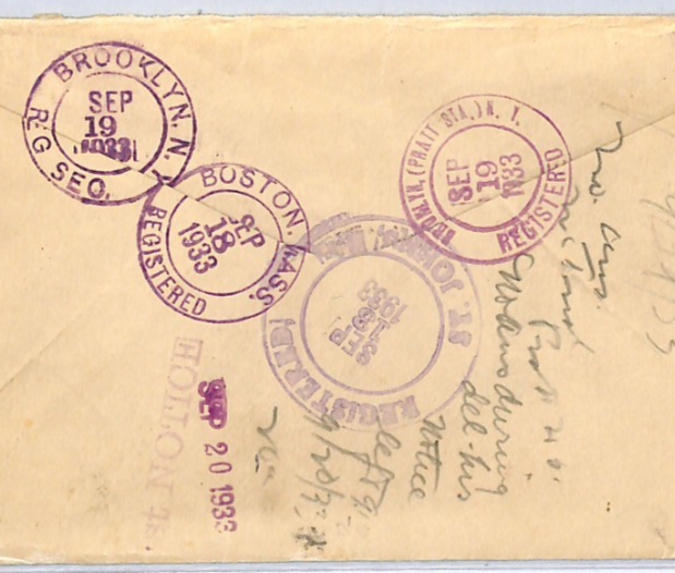 NEWFOUNDLAND Canada 1933 Cover 15c Claret *HUMPHREY GILBERT* Ship SQUIRREL XK221 - Image 5