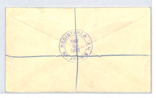 NEWFOUNDLAND KGV Cover 1935 *SILVER JUBILEE* Set St Johns Regd ROYALTY XJ292 - Image 4