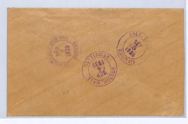 NEWFOUNDLAND Official Cover OHMS St John's USA CA Hollywood 1939{samwells}XW333 - Image 4
