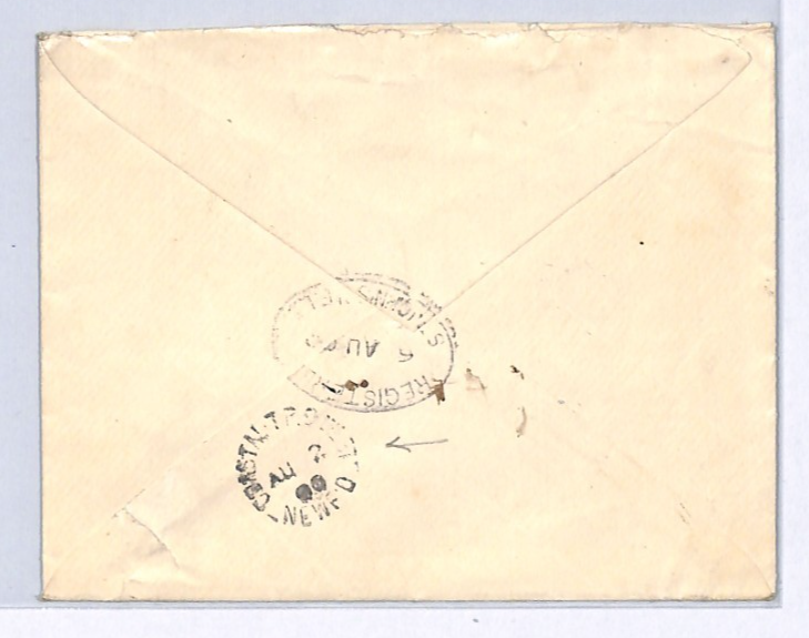 NEWFOUNDLAND RAILWAY Cover *PUSHTHROUGH* 1900 CDS Coastal TPO West FISHING XK233 - Image 4