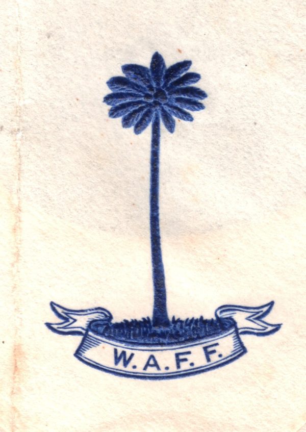 NIGERIA MILITARY Cover *WEST AFRICA FIELD FORCE* Zaria 1929 PALM TREE Crest WY9 - Image 6