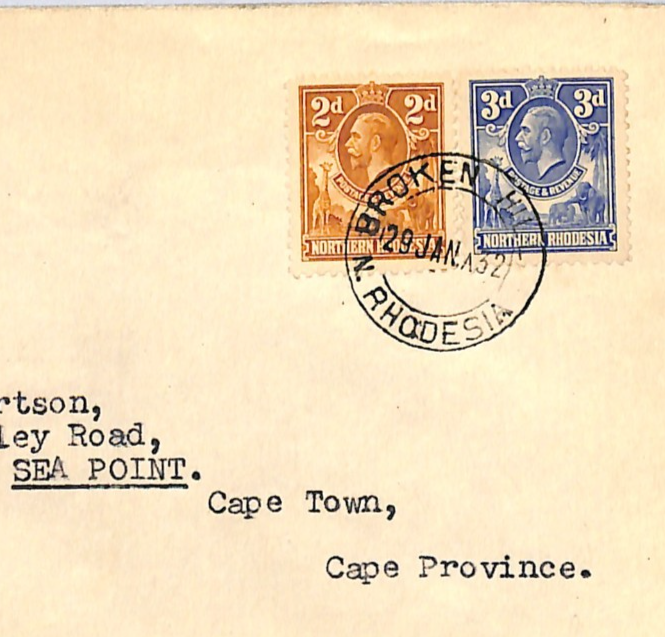 NORTHERN RHODESIA Air 1932 IMPERIAL FIRST FLIGHT *125 FLOWN* Cape Town WH223 - Image 3