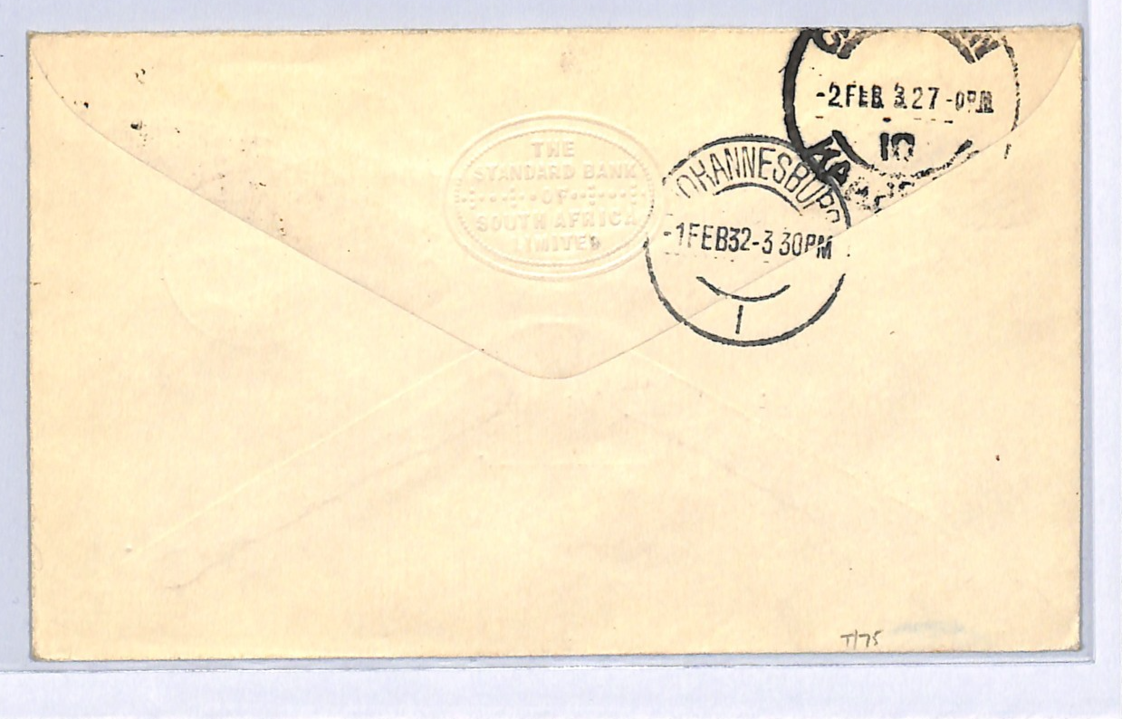 NORTHERN RHODESIA Air 1932 IMPERIAL FIRST FLIGHT *125 FLOWN* Cape Town WH223 - Image 5