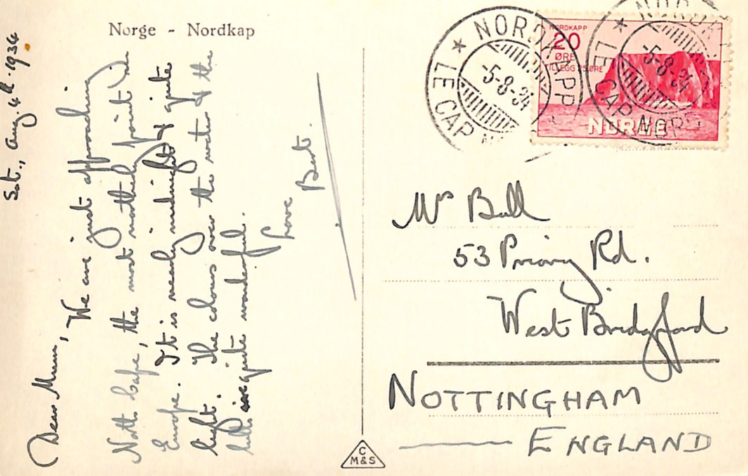 NORWAY POLAR Postcard 20+25o Carmine NORTH CAPE Surtax 1934 *NORDKAPP* CDS XS190 - Image 10