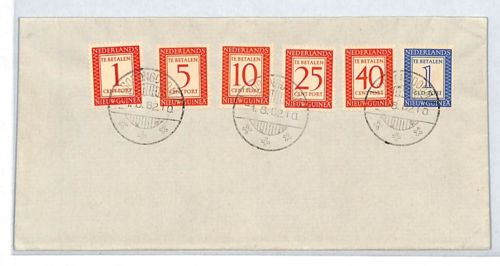 Ned Indies DUTCH NEW GUINEA *POSTAGE DUES* Set 1962 Netherlands Cols DEI XT274 - Image 3