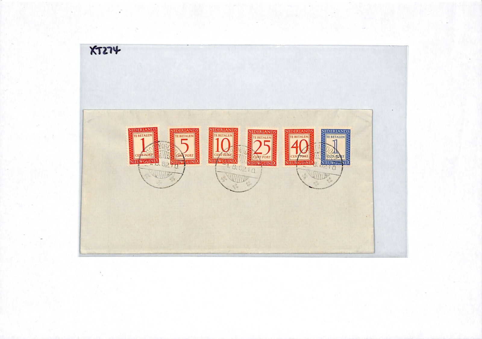 Ned Indies DUTCH NEW GUINEA *POSTAGE DUES* Set 1962 Netherlands Cols DEI XT274 - Image 5