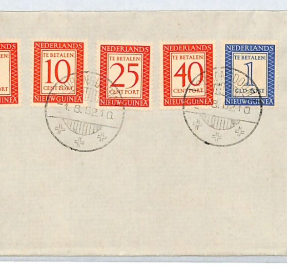 Ned Indies DUTCH NEW GUINEA *POSTAGE DUES* Set 1962 Netherlands Cols DEI XT274