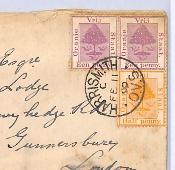 ORANGE FREE STATE Boer OVS Advert 1899 Cover *SHEEP DIP* Harrismith Africa WQ262 - Image 2