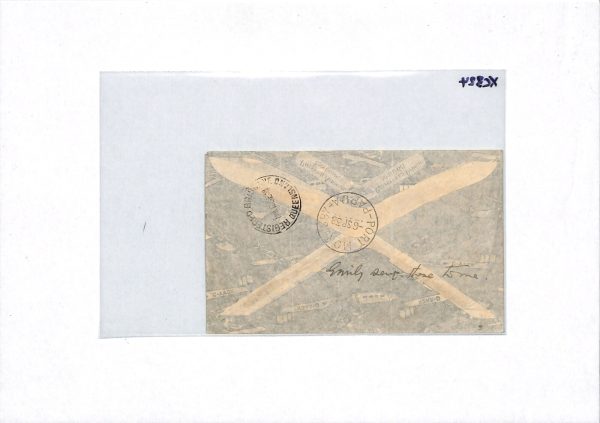 PAPUA Air Mail Cover Port Moresby Registered Australia Brisbane 1938 XC324 - Image 7