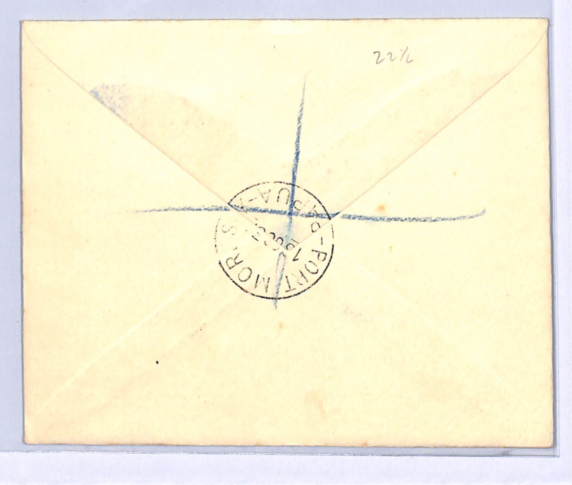 PAPUA Cover KGVI 1d Coronation *HALO* VARIETY SG.154a 1937 FDC First Day WH130 - Image 4