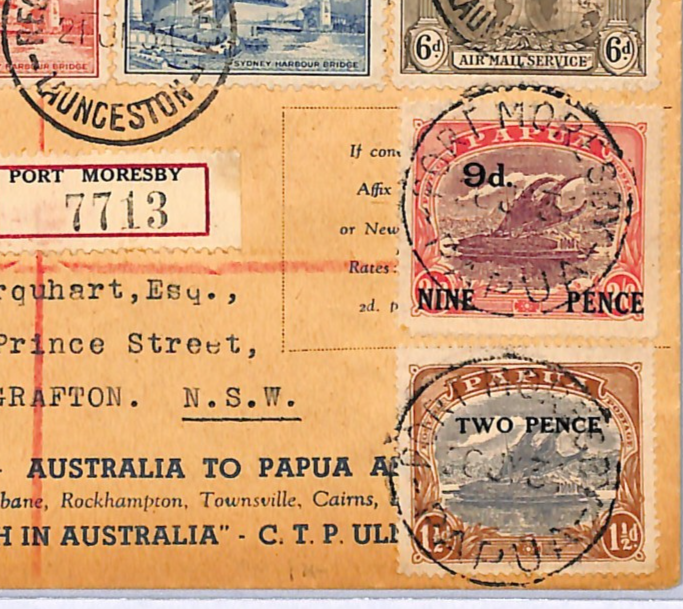 PAPUA Lakatoi AUSTRALIA Cover *MIXED FRANKING* Air Mail 1934 FIRST FLIGHT WM227 - Image 5