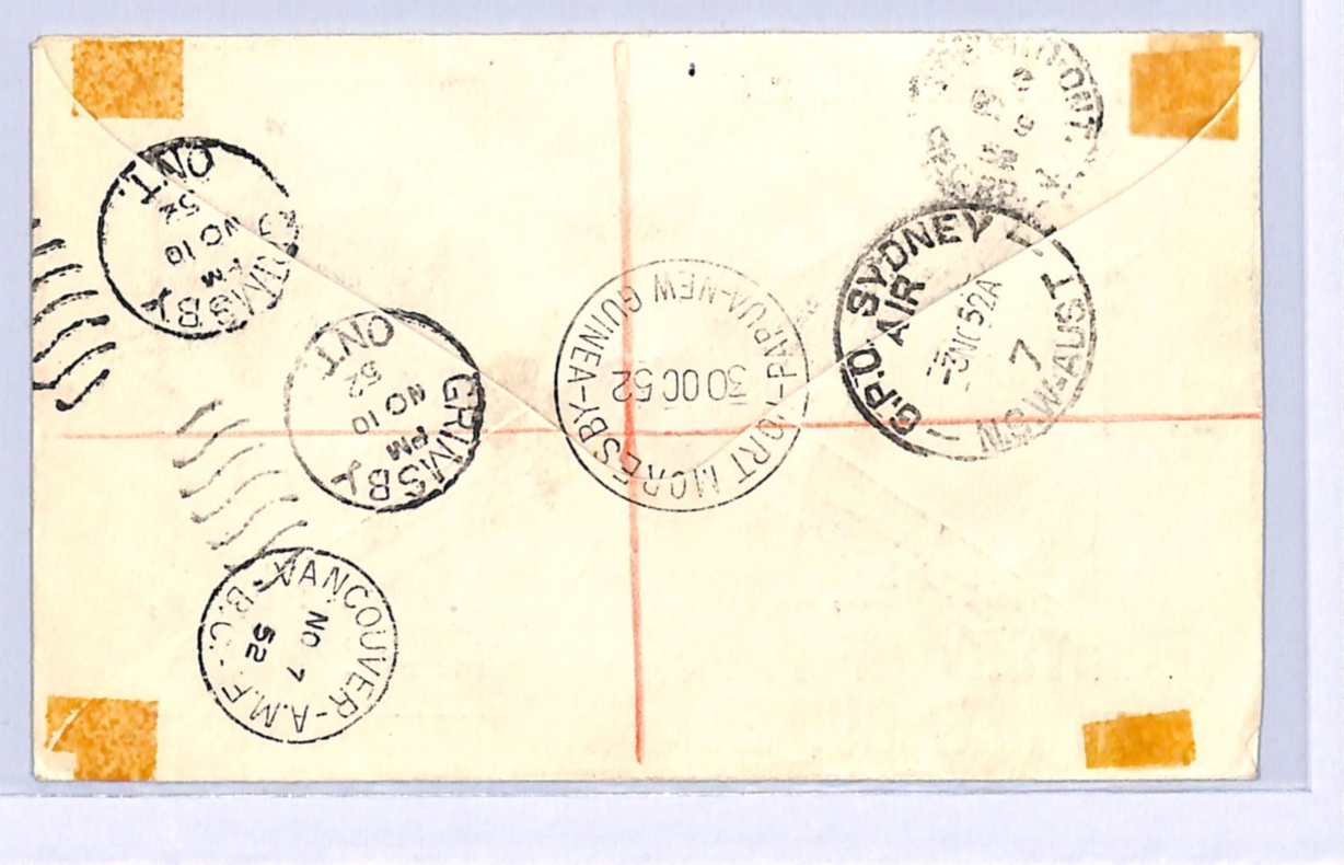 PAPUA NEW GUINEA Illustrated FDC 1952 KGVI £1 *HIGH VALUE* Archery FISHING WH131 - Image 7
