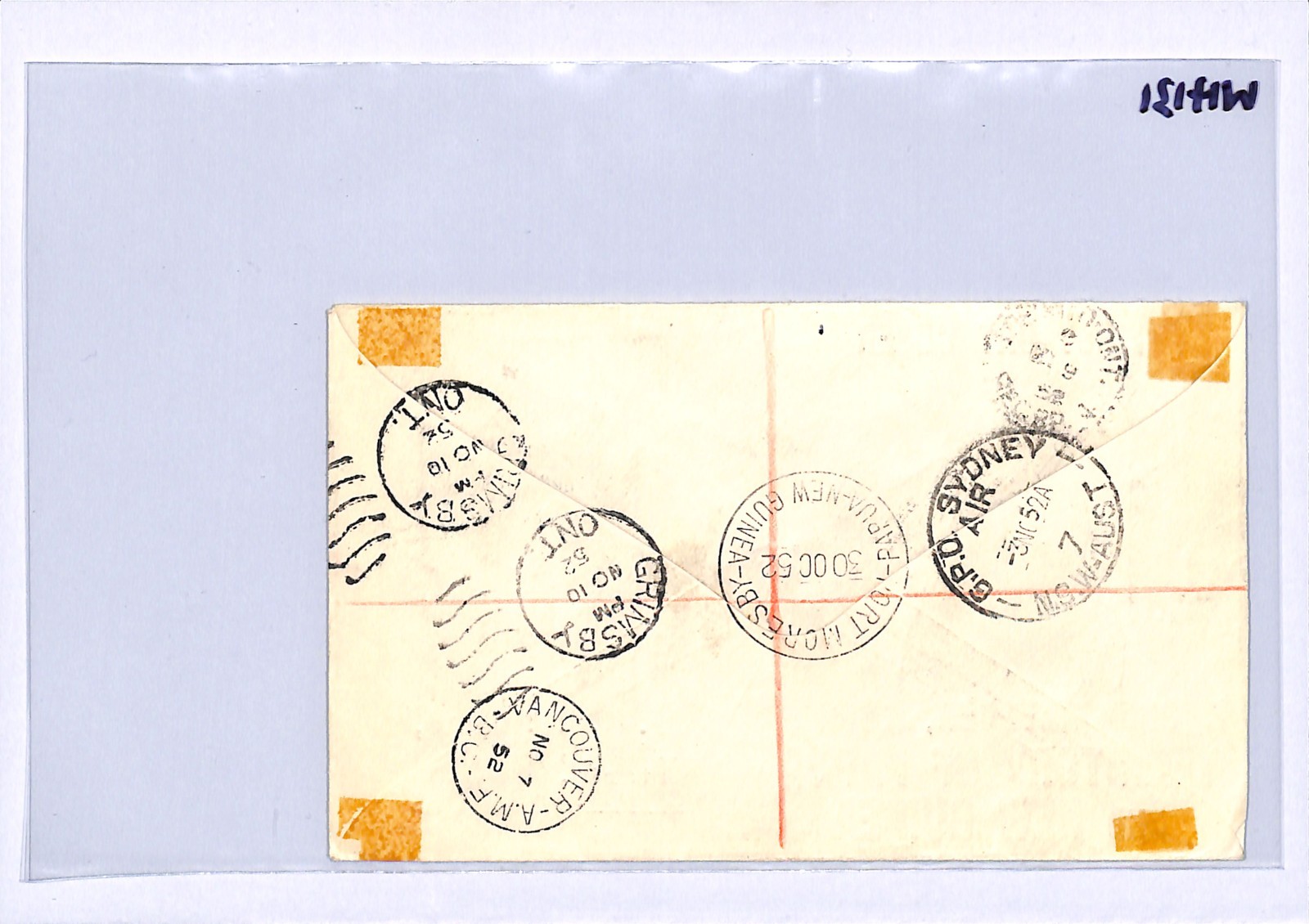 PAPUA NEW GUINEA Illustrated FDC 1952 KGVI £1 *HIGH VALUE* Archery FISHING WH131 - Image 10