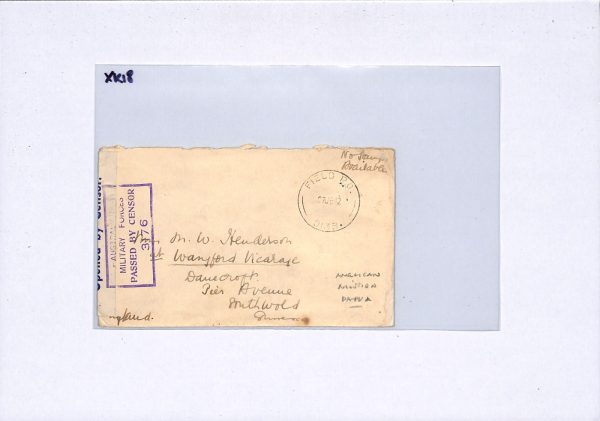 PAPUA NEW GUINEA WW2 Cover ANGLICAN *MISSION* Posted Australia FPO Wangford XK18 - Image 4