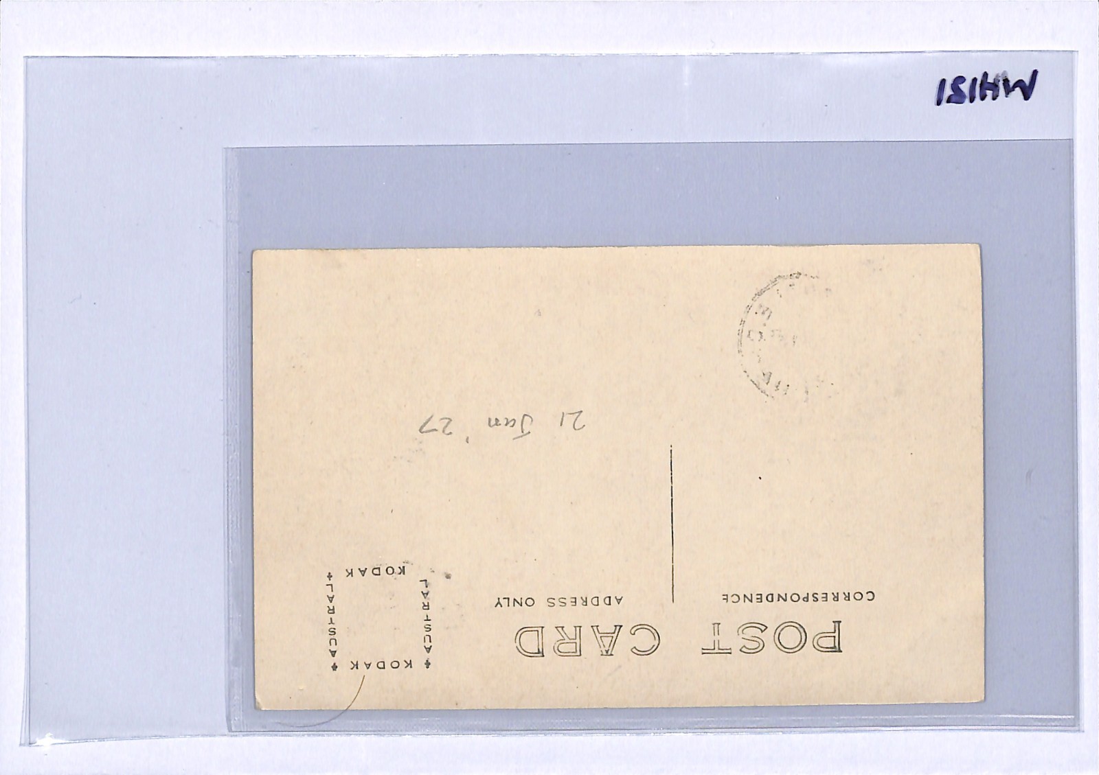 PAPUA Postcard Samarai 1927 Real Photo VIEW-SIDE Franking {samwells-covers}WH121 - Image 8