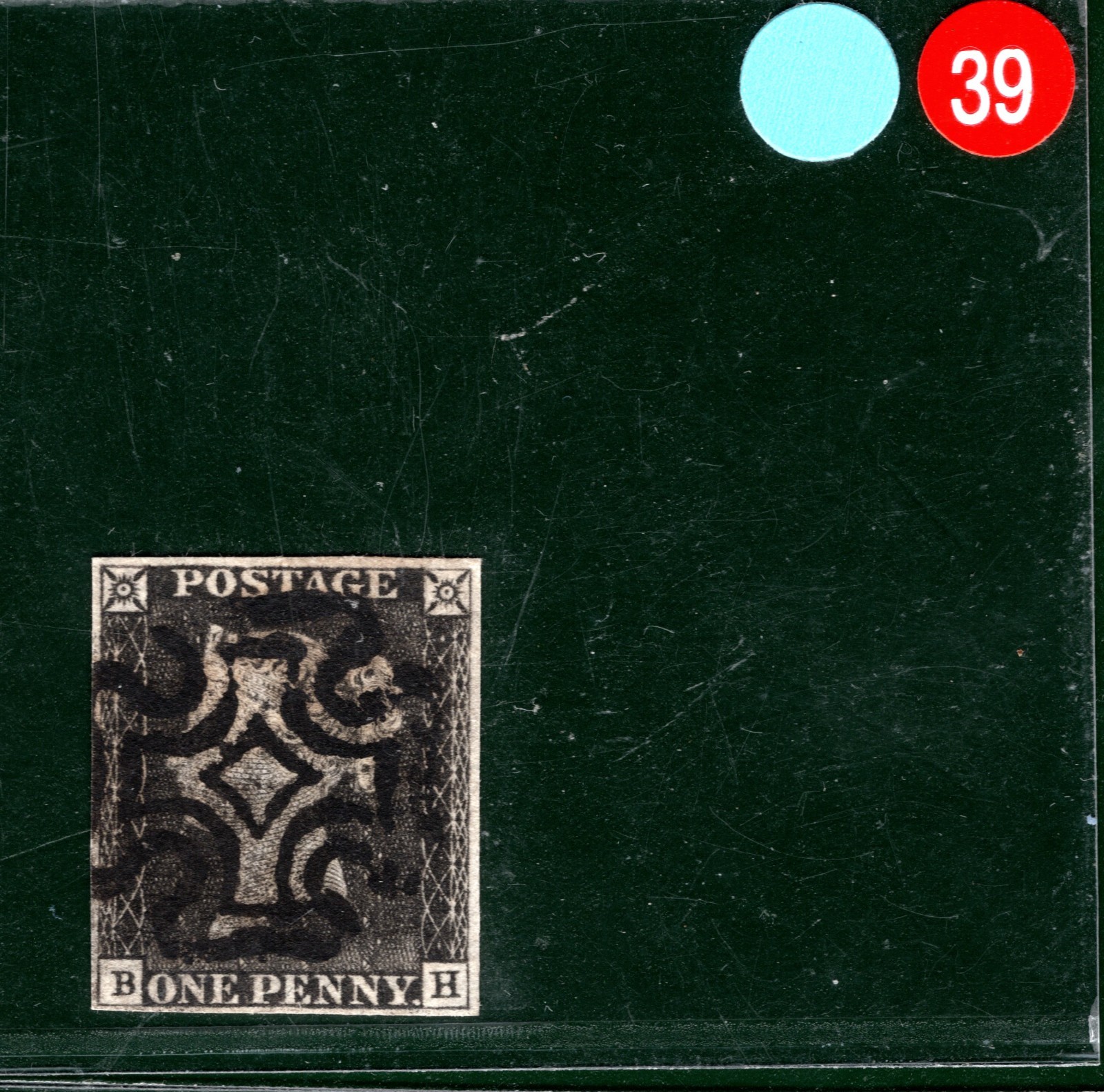 PENNY GREY-BLACK 1840 Stamp GB SG.3 1d Plate 3 (BH) Super MX AS21 Cat £500 SBR39 - Image 4