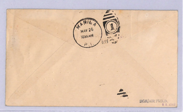 PHILIPPINES Air 1933 Cover FIRST FLIGHT Iloilo-Manila MULLER #100a {Joffe}WT119 - Image 4