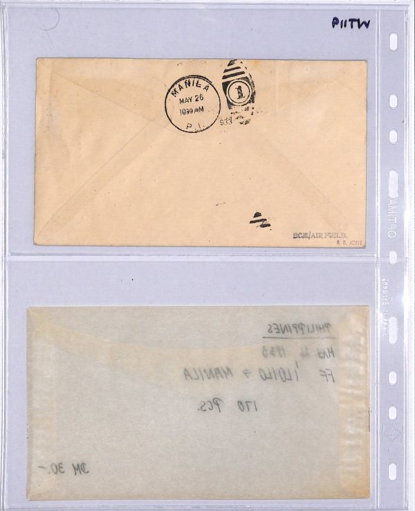 PHILIPPINES Air 1933 Cover FIRST FLIGHT Iloilo-Manila MULLER #100a {Joffe}WT119 - Image 6