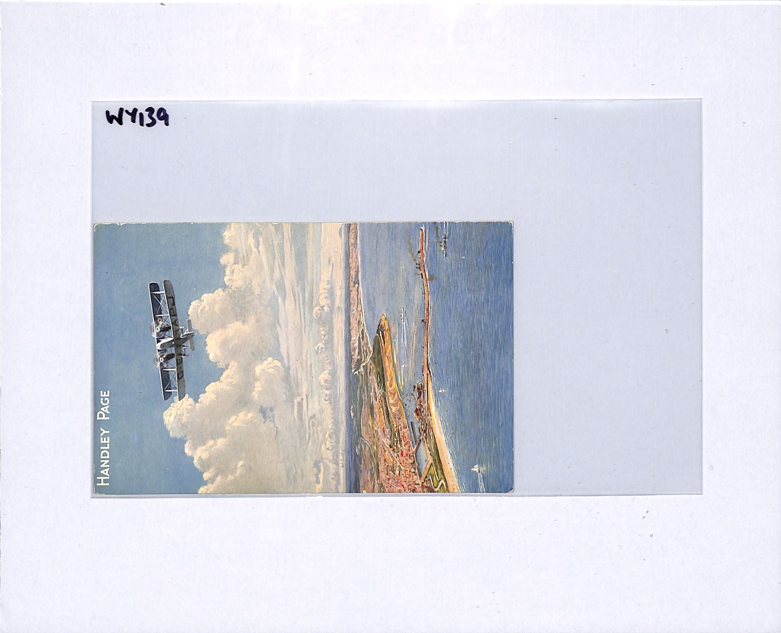 PIONEER AVIATION ART GB Postcard *HANDLEY PAGE* ADVERT c1922 Folkestone WY139 - Image 6