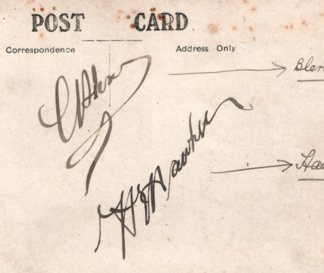 PIONEER AVIATION *BLERIOT* Signed +HAWKER AUTOGRAPHS Postcard c1911 Unposted 12m - Image 3