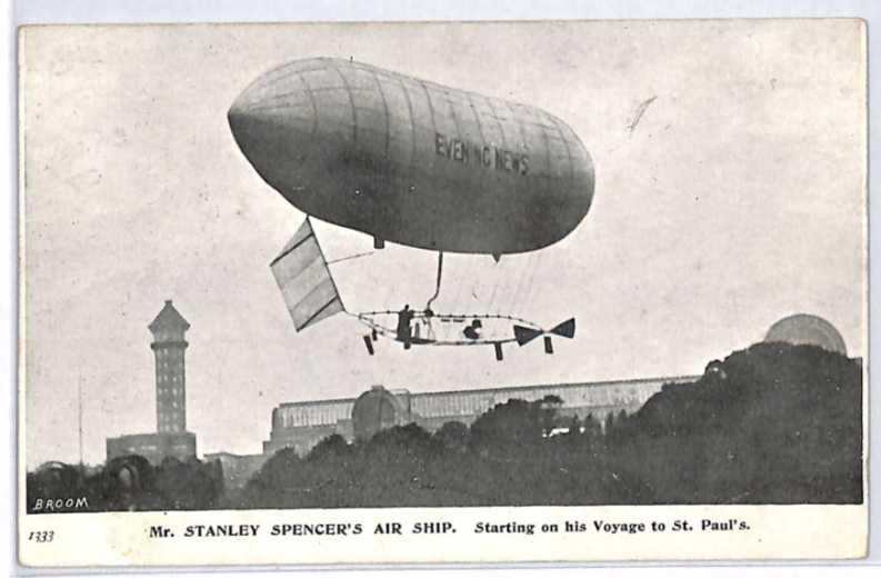PIONEER AVIATION Card AIRSHIP *Stanley Spencer* Crystal Palace 1903 Flight PZ72 - Image 5