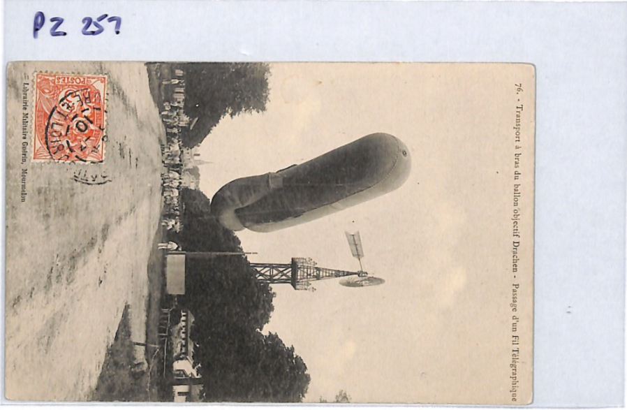 PIONEER AVIATION France 1910 Postcard AIRSHIP/BALLOON *Drachen* VIEW-SIDE PZ257 - Image 11