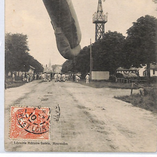 PIONEER AVIATION France 1910 Postcard AIRSHIP/BALLOON *Drachen* VIEW-SIDE PZ257 - Image 5