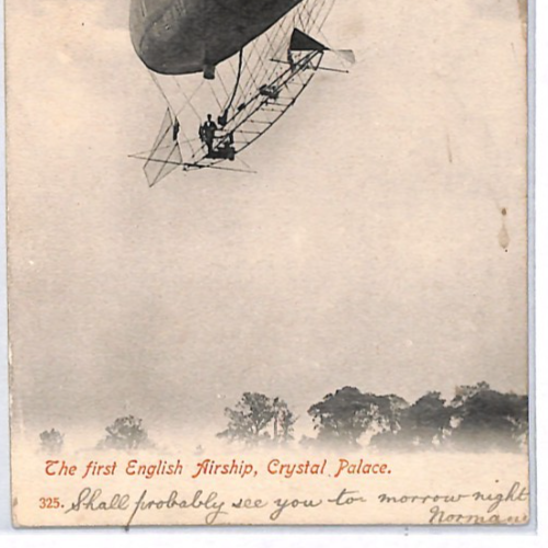 PIONEER AVIATION GB Postcard *FIRST ENGLISH AIRSHIP* (1902) Crystal Palace PZ73 - Image 10