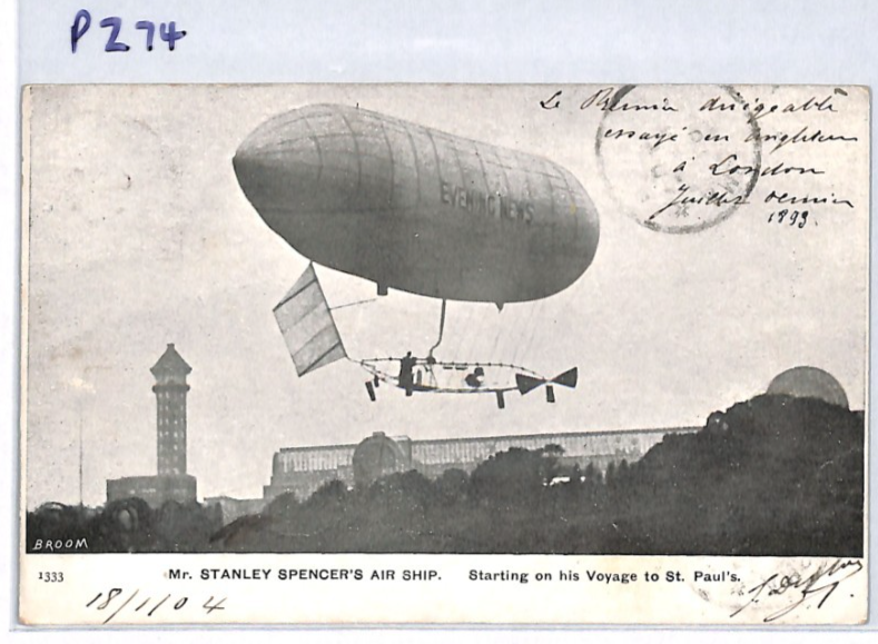 PIONEER AVIATION Postcard GB AIRSHIP *Stanley Spencer* (1903) Flight PPC PZ74 - Image 11