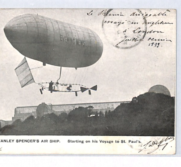 PIONEER AVIATION Postcard GB AIRSHIP *Stanley Spencer* (1903) Flight PPC PZ74 - Image 7
