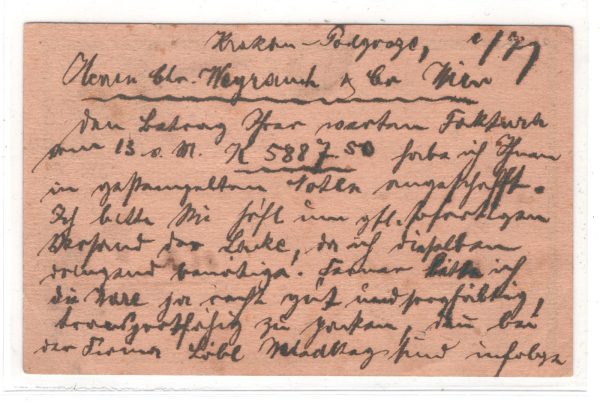 POLAND Austria Stationery Card *POCZTA POLSKA* 15h Surch 1919 Kraków Reg'd KA731 - Image 4