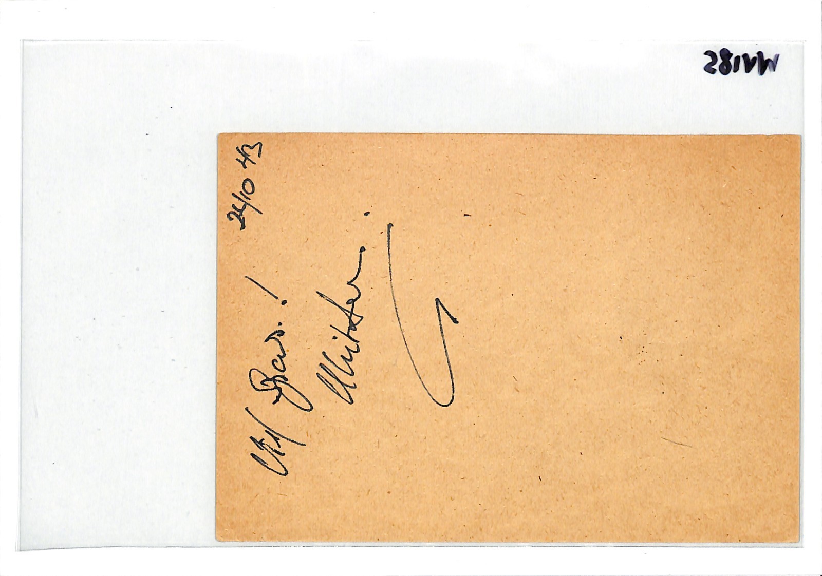 POLAND GERMANY OCC WW2 PROPAGANDA Card *CHURCHILL* CARICATURE Used 1943 WV185 - Image 10
