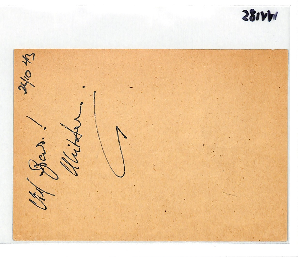 POLAND GERMANY OCC WW2 PROPAGANDA Card *CHURCHILL* CARICATURE Used 1943 WV185 - Image 8