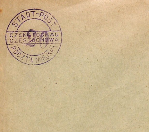 POLAND WW1 *CZĘSTOCHOWA*LOCAL Cover CTO/Unused 10gr STADT-POST Germany Occ WK112 - Image 3
