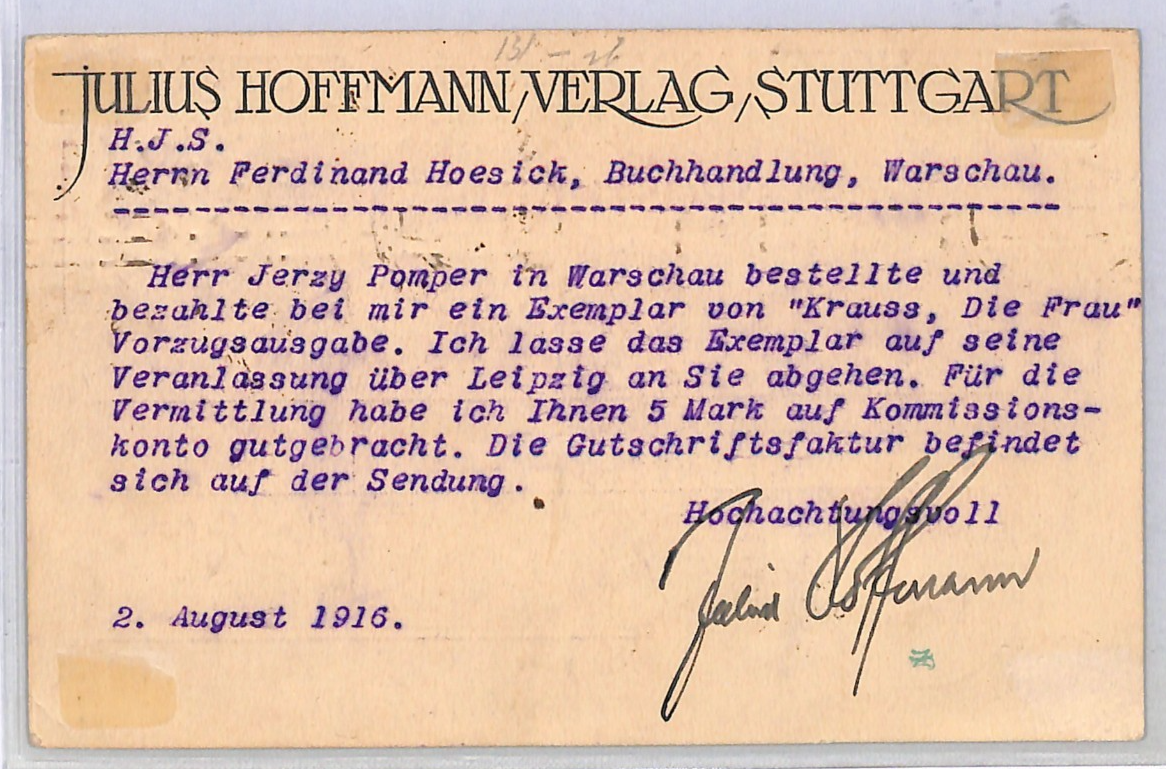POLAND WW1 Rare *RE-USED* WARSAW LOCAL Stamp 1916 Postcard NO CHARGE !! WK85 - Image 5