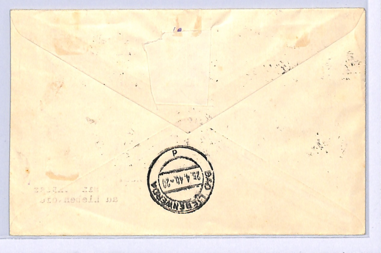 POLAND WW2 GERMANY OCCUPATION Cover Kraków Reg *OSTEN* 1940 Overprints WF158 - Image 4