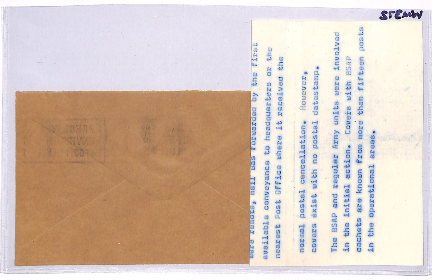 RHODESIA Cover 1977 GUERILLA WAR Official *BSAP POLICE* MANICALAND Dated WM372 - Image 4