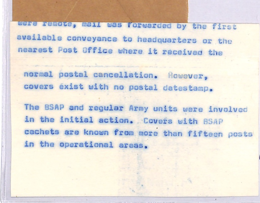 RHODESIA Cover 1977 GUERILLA WAR Official *BSAP POLICE* MANICALAND Dated WM372 - Image 7