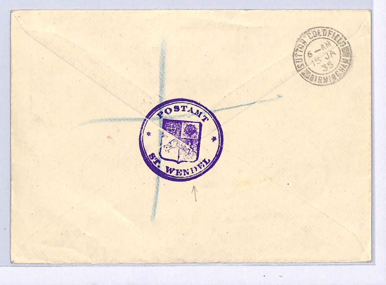 SAAR Cover VOLKSABSTIMMUNG O/p *St WENDEL* 600 YEAR 1935 CDS 5F High Value XM78 - Image 6