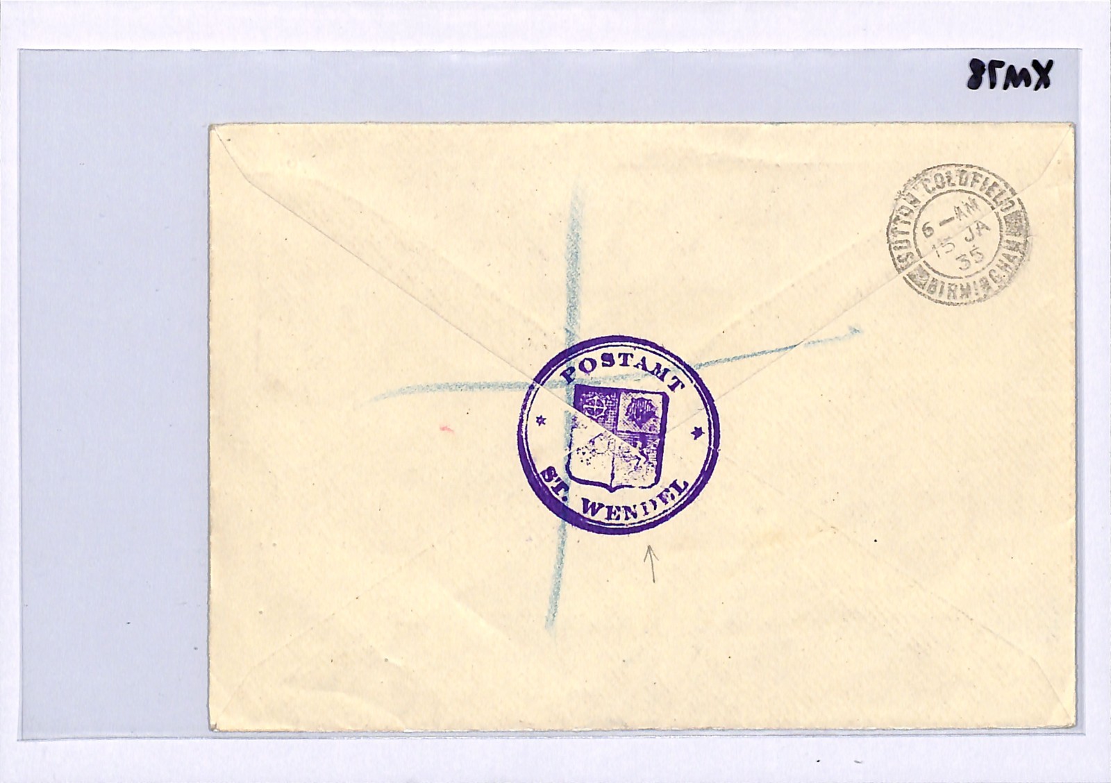 SAAR Cover VOLKSABSTIMMUNG O/p *St WENDEL* 600 YEAR 1935 CDS 5F High Value XM78 - Image 8