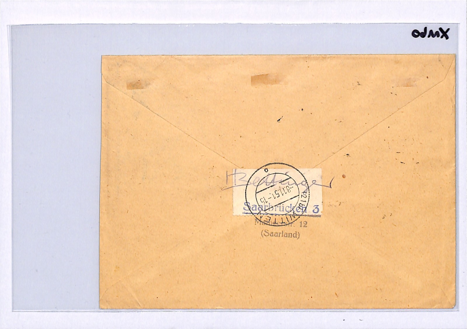 SAAR Cover *VOLKSHILFE* 1951 Registered Set{5} Used Saarbrücken {samwells}XM60 - Image 7